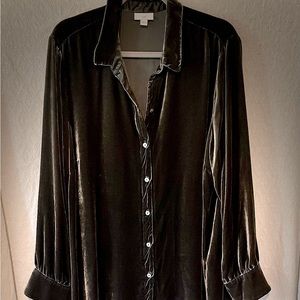 J. Jill Velvet Tunic shirt